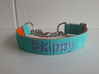 Halve slipketting met naam