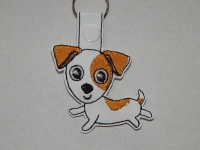Sleutelhanger Jack Russel wit