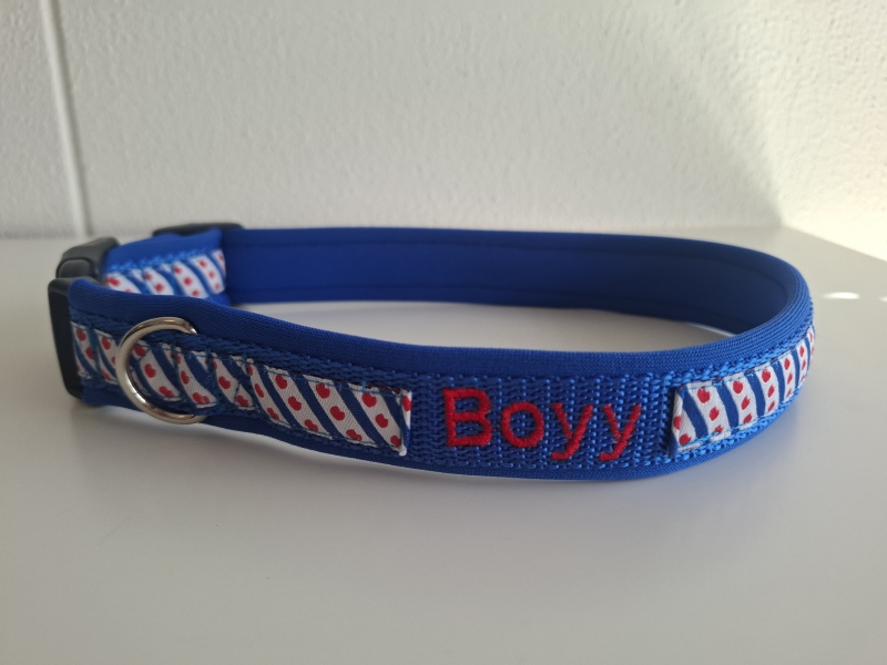 Blauw Halsband Friese vlag naam