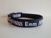 Zwart Halsband Friese vlag naam