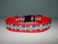 Halsband Groningse vlag groot rood