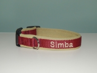 Halsband met naam 1,5cm