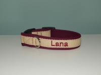 Halsband met naam 1,5cm