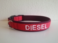 Halsband met naam 2cm