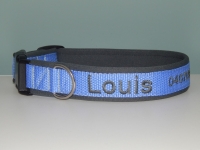 Halsband met naam 2,5cm
