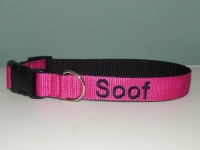 Halsband met naam 2,5cm