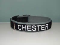 Halsband met naam 2,5cm