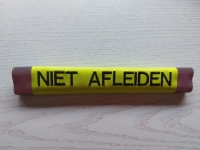 Sleeve 3x20cm Gepersonaliseerd neon geel