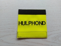 Sleeve 3x10cm Gepersonaliseerd neon geel