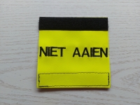 Sleeve 3x10cm Gepersonaliseerd neon geel