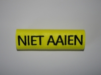 Sleeve 3x10cm Gepersonaliseerd neon geel