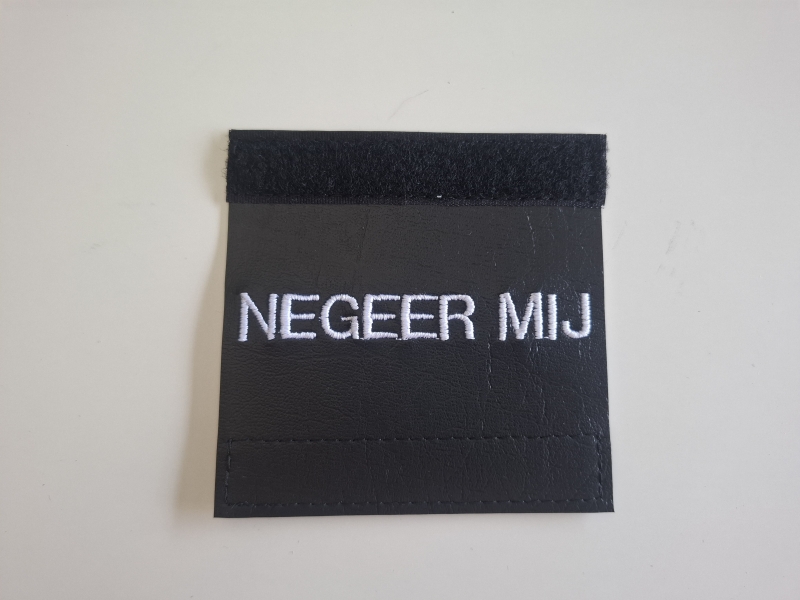 Sleeve 3x10cm Gepersonaliseerd zwart