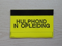 Sleeve 3x15cm Gepersonaliseerd neon geel