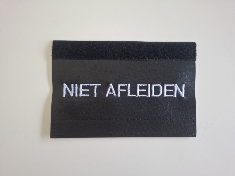 Sleeve 3x15cm Gepersonaliseerd zwart